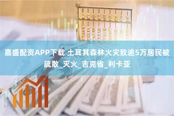 嘉盛配资APP下载 土耳其森林火灾致逾5万居民被疏散_灭火_吉克省_利卡亚