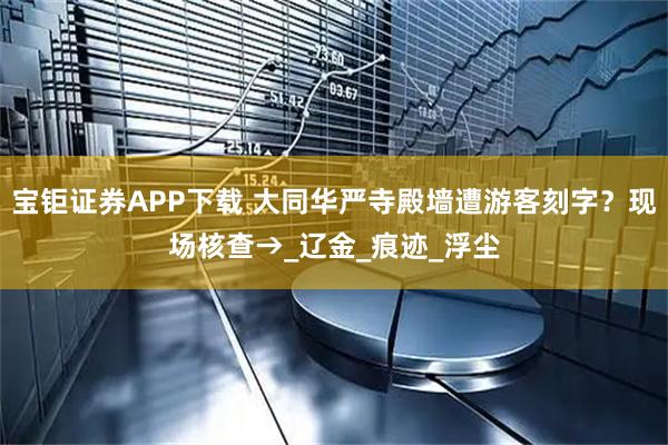 宝钜证券APP下载 大同华严寺殿墙遭游客刻字？现场核查→_辽金_痕迹_浮尘