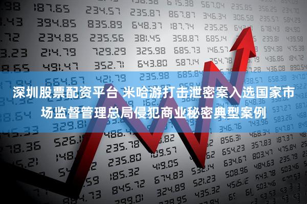 深圳股票配资平台 米哈游打击泄密案入选国家市场监督管理总局侵犯商业秘密典型案例