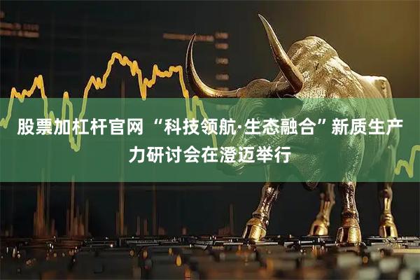 股票加杠杆官网 “科技领航·生态融合”新质生产力研讨会在澄迈举行