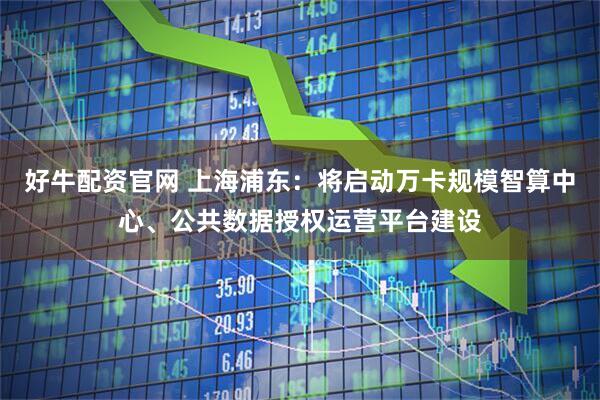 好牛配资官网 上海浦东：将启动万卡规模智算中心、公共数据授权运营平台建设